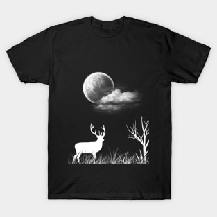 deer into the night T-Shirt